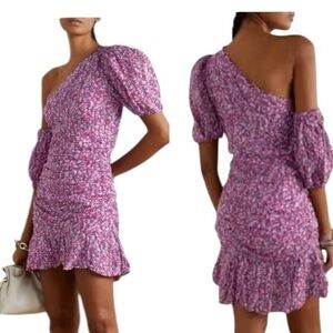 ▶️ Isabel Marant ◀️ Etoile Lecia Asymmetric
Printed Cotton-voile Mini Dress